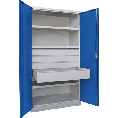 Pavoy Schwerlastschrank 36362-104-004-735510 Ral7035/5010 Pavoy Schwerlastschrank 36362-104-004-735510 Ral7035/5010