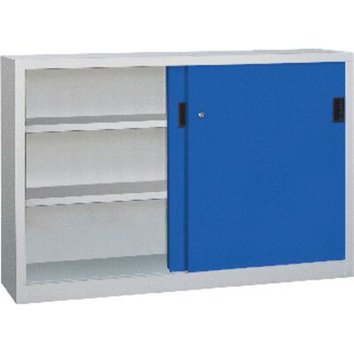 Pavoy Schwerlastschiebetürenschrank 30330-150-400-735510 Ral7035/5010 Pavoy Schwerlastschiebetürenschrank 30330-150-400-735510 Ral7035/5010