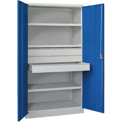 Pavoy Schwerlastschrank 36362-104-003-735510 Ral7035/5010 Pavoy Schwerlastschrank 36362-104-003-735510 Ral7035/5010