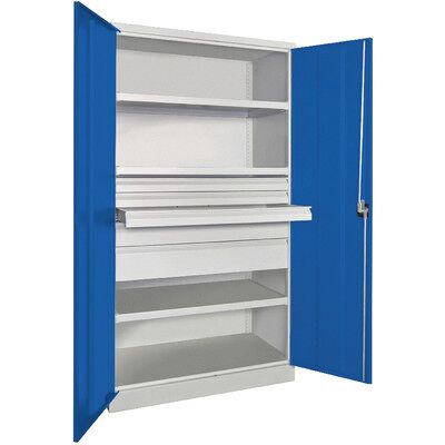 Pavoy Schwerlastschrank 36362-104-006-735510 Ral7035/5010 Pavoy Schwerlastschrank 36362-104-006-735510 Ral7035/5010