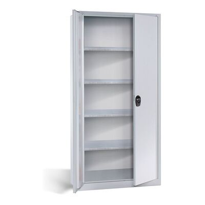 C+p Flügeltürschrank Ral 7035 1950x940x400mm C+p Flügeltürschrank Ral 7035 1950x940x400mm