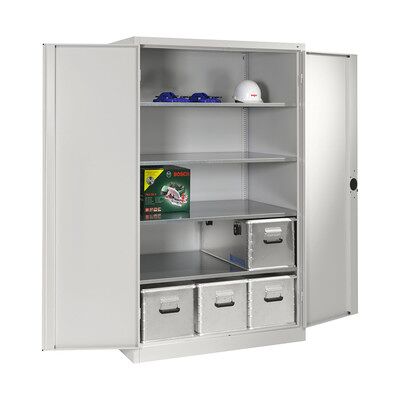 C+p Schwerlastschrank Flügeltür 1950x1200x800 700kg 4b.Vz. Lichtgrau/lichtgrau C+p Schwerlastschrank Flügeltür 1950x1200x800 700kg 4b.Vz. Lichtgrau/lichtgrau