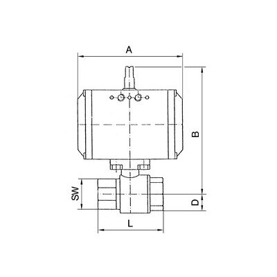 Riegler Messingkugelhahn, Pneumat. Stellantrieb Federöffnend, Rp 1 1/2 (350.414) Riegler Messingkugelhahn, Pneumat. Stellantrieb Federöffnend, Rp 1 1/2 (350.414)