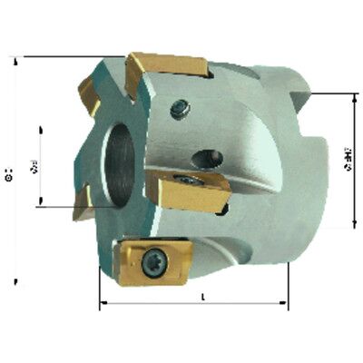 Format - Eckmesserkopf 90° Innenkühlung Ø100mm Z8 Format - Eckmesserkopf 90° Innenkühlung Ø100mm Z8