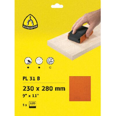 Klingspor Sb-Schleifpapier Pl31 230x280mm K 60 Klingspor Sb-Schleifpapier Pl31 230x280mm K 60