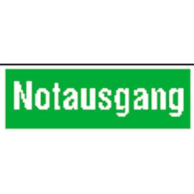 Safetymarking Rettungsschild "Notausgang" Alu 297x105mm Safetymarking Rettungsschild "Notausgang" Alu 297x105mm