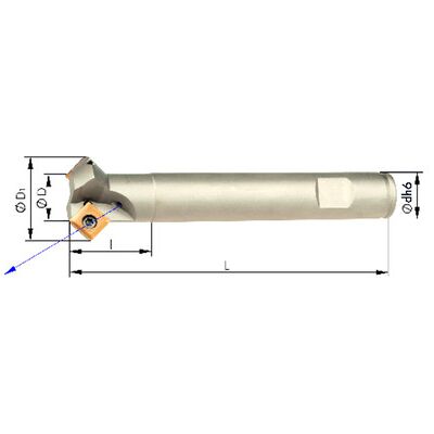 Format Fasenfräser 45° Mit Innenkühlung Ø8mm Z 1 Format Fasenfräser 45° Mit Innenkühlung Ø8mm Z 1
