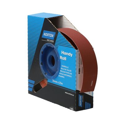 Norton R222 38mm x 25m P280 Schleifpapierrolle - Schleifrolle Norton R222 38mm x 25m P280 Schleifpapierrolle - Schleifrolle