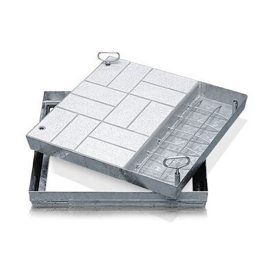 Zarges Schachtabdeckung Stahl Verzinkt, B 1.000 X T 800mm, Bauhöhe 90mm Zarges Schachtabdeckung Stahl Verzinkt, B 1.000 X T 800mm, Bauhöhe 90mm