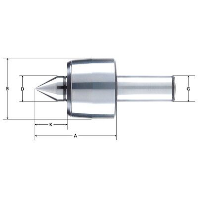 Röhm K106HZA Zentrierstift - 25mm, gehärtet, 60° Spitze, hohe Belastung Röhm K106HZA Zentrierstift - 25mm, gehärtet, 60° Spitze, hohe Belastung