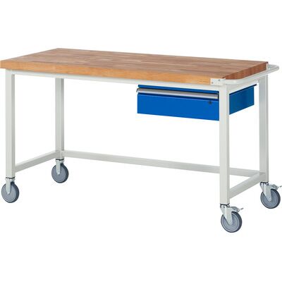 Rau. - Fahrbare Werkbank Modell 8001, 1500X700mm, 1 Schublade - Werkbänke Rau. - Fahrbare Werkbank Modell 8001, 1500X700mm, 1 Schublade - Werkbänke