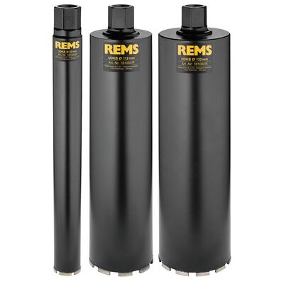 Rems Universal-Diamant-Kernbohrkronen-Set Ø52-112-132mm Rems Universal-Diamant-Kernbohrkronen-Set Ø52-112-132mm