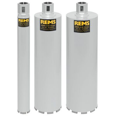 Rems Universal-Diamant-Kernbohrkrone-Ls Set Ø52-112-132mm Rems Universal-Diamant-Kernbohrkrone-Ls Set Ø52-112-132mm