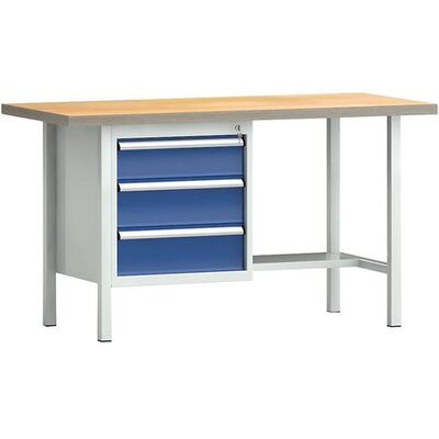 Nobrand Standard-Werkbank 1500 X 700 X 840mm L X T X H, 3sl Nobrand Standard-Werkbank 1500 X 700 X 840mm L X T X H, 3sl