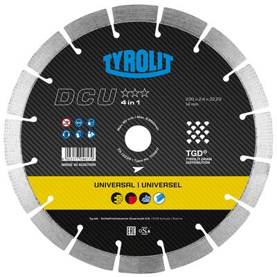 Tyrolit Diamanttrennscheibe Dcu Tgd® Ø230 X 2,4 X 22,23mm Premium Tyrolit Diamanttrennscheibe Dcu Tgd® Ø230 X 2,4 X 22,23mm Premium
