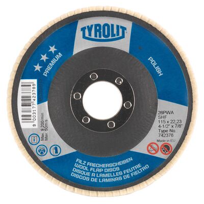 Tyrolit Polierscheibe Polish Ø125 X 22,23mm Shf Premium Universeller Einsatz Tyrolit Polierscheibe Polish Ø125 X 22,23mm Shf Premium Universeller Einsatz