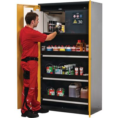 Asecos Chemikalienschrank Cs Ral 7016/ral 1004 3ta, 1950x1055x520mm Asecos Chemikalienschrank Cs Ral 7016/ral 1004 3ta, 1950x1055x520mm