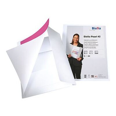 Biella Präsentationsmappe Pearl 2 0186411.01 Din A4 Weiß Biella Präsentationsmappe Pearl 2 0186411.01 Din A4 Weiß