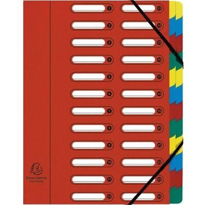 Exacompta Ordnungsmappe Harmonika 55245e Din A4 24fächer Rot Exacompta Ordnungsmappe Harmonika 55245e Din A4 24fächer Rot