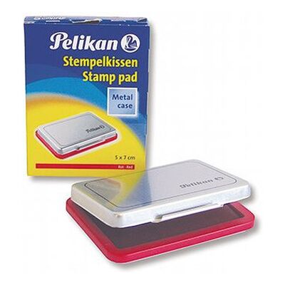 Pelikan Stempelkissen 331181 Größe 3 5x7cm Metallic-Gehäuse Rot Pelikan Stempelkissen 331181 Größe 3 5x7cm Metallic-Gehäuse Rot