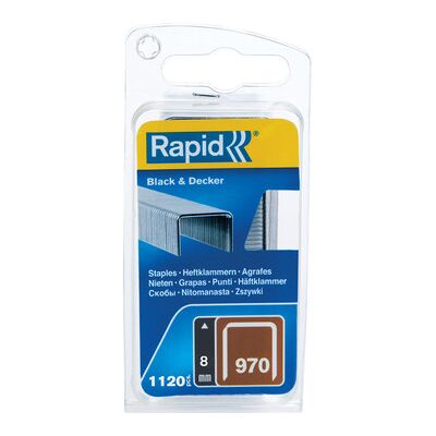 Rapid Klammern 970/ 8mm Stahl (Verzinkt) 1.100er Pack, 40109550 Rapid Klammern 970/ 8mm Stahl (Verzinkt) 1.100er Pack, 40109550