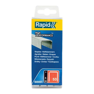 Rapid Klammern 53/ 6mm Stahl (Verzinkt) 5.000er Pack, 40303083 Rapid Klammern 53/ 6mm Stahl (Verzinkt) 5.000er Pack, 40303083
