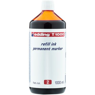 Edding T 1000 Nachfülltinte Permanentmarker Rot Edding T 1000 Nachfülltinte Permanentmarker Rot