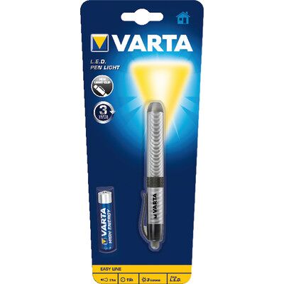 Varta Kugelschreiberlampe - Silber LED Taschenlampe 15H Varta Kugelschreiberlampe - Silber LED Taschenlampe 15H