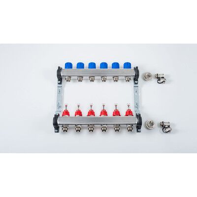 Empur Systemverteiler Serie 03 Hkv-D 7, 1" Ig, 450mm, Montiert Auf Halter, Edelstahl Empur Systemverteiler Serie 03 Hkv-D 7, 1" Ig, 450mm, Montiert Auf Halter, Edelstahl