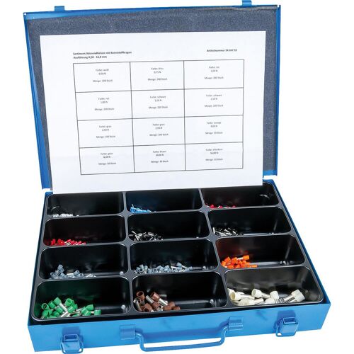 WKK Sortimentskoffer Aderendhülse 1560-teilig, isoliert - von 0,5 bis 30 qmm