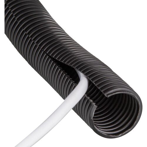 Maincor Kunststoffwellrohr geschlitzt PP-mod, NW 23 schwarz - Rolle 50 m ** 1m/0,89 EUR