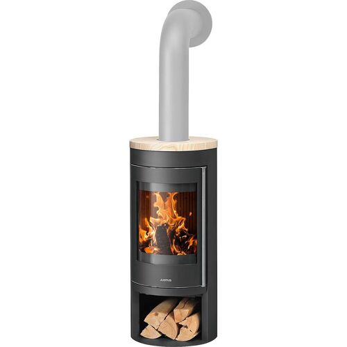 Kaminofen Justus Mino 2.0, Sandstein / Stahl schwarz, 5,5 kW - 4815 42