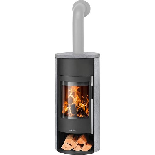 Kaminofen Oranier Polar Neo W+, Speckstein / Stahl schwarz, 8 kW - 5569 52