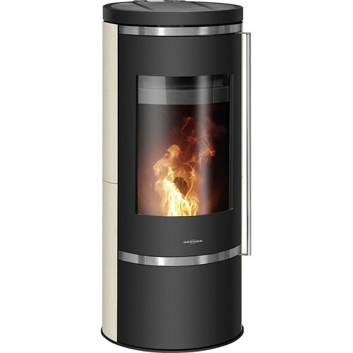 Pelletofen Oranier Carus 2.0, Kalkstein Cream / Stahl schwarz, 6 kW - 7964 87