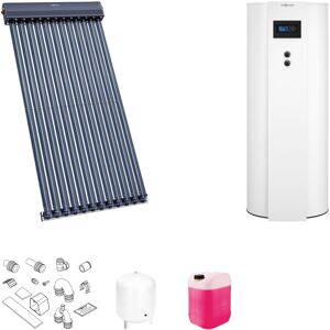 Viessmann Solaranlage mit 1 Stk. Vitosol 300-TM SP3C, Regelung und Solarspeicher Vitocell 100-W CVUD 300l weiß - SK06748