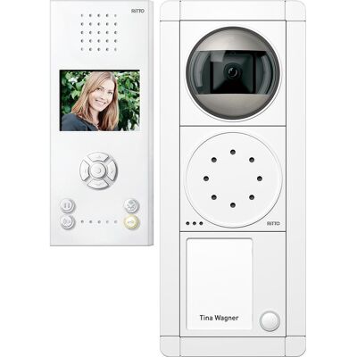 Türsprechanlage Ritto Portier Video-Freisprechstelle für eine Wohneinheit - weiß/weiß Türsprechanlage Ritto Portier Video-Freisprechstelle für eine Wohneinheit - weiß/weiß