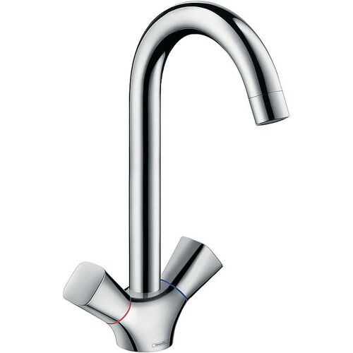 Zweigriff-Spültischmischer Hansgrohe 220 Logis M31 Schwenkauslauf, Ausladung 156 mm, chrom - 71280000