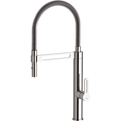 Evenes Spültischmischer Enzan herausnehmbare Geschirrbrause, Ausladung 230 mm, verchromt, schwarz - 93 124 87 Evenes Spültischmischer Enzan herausnehmbare Geschirrbrause, Ausladung 230 mm, verchromt, schwarz - 93 124 87