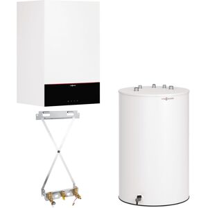 Viessmann Gas-Brennwert-Paket Vitodens 200-W 19 kW mit Warmwasserspeicher Vitocell 100-W CUGB 120 L