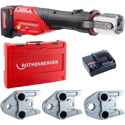 ROTHENBERGER ROMAX 4000 inkl. Akku 4,0 Ah, Schnellladegerät, System-Box und Pressbacken V 15, 18, 22 ROTHENBERGER ROMAX 4000 inkl. Akku 4,0 Ah, Schnellladegerät, System-Box und Pressbacken V 15, 18, 22