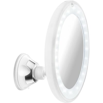 Evenes Wandkosmetikspiegel Enian mit LED-Beleuchtung, mit Sauger, 5-fache Vergrößerung, Ø 125 mm - 93 992 62 Evenes Wandkosmetikspiegel Enian mit LED-Beleuchtung, mit Sauger, 5-fache Vergrößerung, Ø 125 mm - 93 992 62