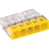 WAGO Verbindungsdosenklemmen 2273-205, 100 Stück, gelb, 5-Leiter-Klemmen