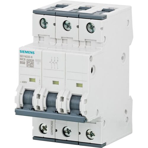 Leitungsschutzschalter Siemens, 10KA, 3-polig, B10A, 5SY4310-6