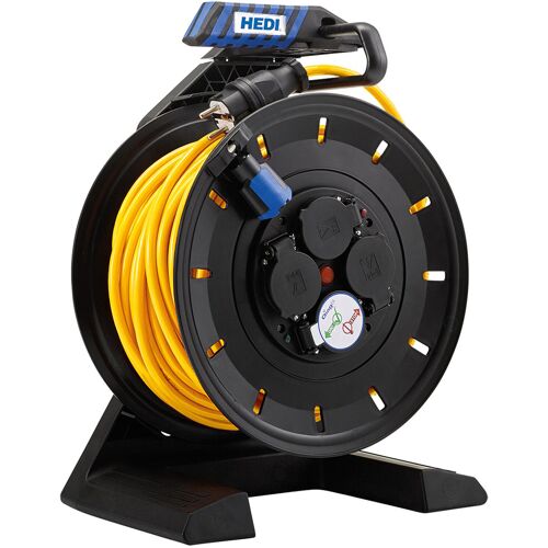 HEDI Vollkunststoff-Kabeltrommel Generation 7 Champion Panzerkabel H07BQ-F 3G1,5 - 40 m Kabel