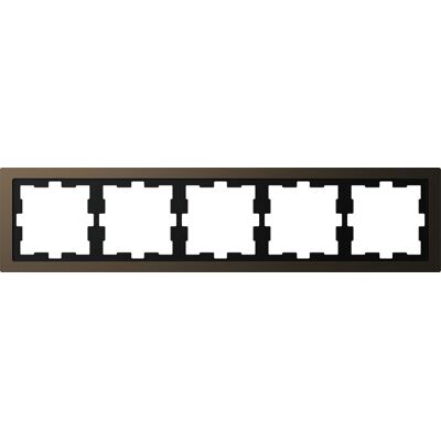 Merten Wandplatte - 5-fach Metallrahmen - IP20 - Bronze Merten Wandplatte - 5-fach Metallrahmen - IP20 - Bronze