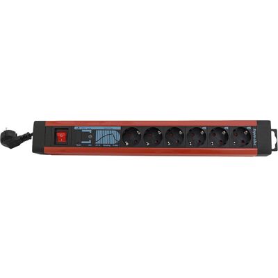 REV 6-fach Steckdosenleisten - mit Überspannungsschutz und Netzfilter - 25V, 6.3A - 3 m REV 6-fach Steckdosenleisten - mit Überspannungsschutz und Netzfilter - 25V, 6.3A - 3 m