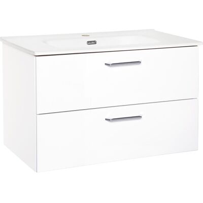 Evenes Badmöbel-Set NOA, Zement, 2 Auszüge, Breite 815 x 515 x 470 mm Evenes Badmöbel-Set NOA, Zement, 2 Auszüge, Breite 815 x 515 x 470 mm