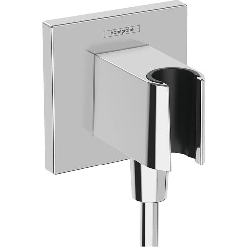 Wandanschlussbogen Hansgrohe Fixfit E mit Brausehalter DN15 (1/2''), chrom - 26889000