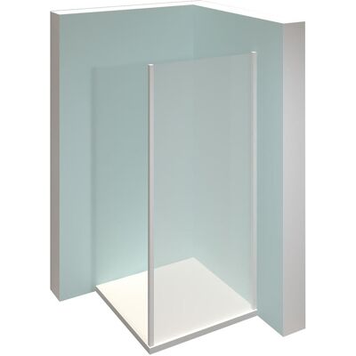 Seitenwand Hüppe Alpha 2 Profil silber matt, Glas 4 mm, 975-1000 mm - A20507087321 Seitenwand Hüppe Alpha 2 Profil silber matt, Glas 4 mm, 975-1000 mm - A20507087321