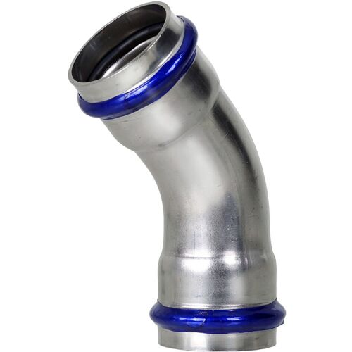 Effebi Press-Bogen 45° - 35 mm - für Edelstahlrohre - DVGW-zertifiziert